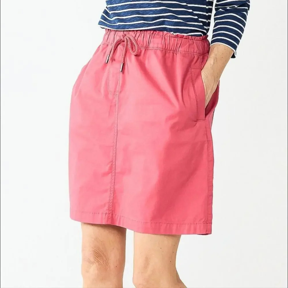 NWT Croft & Barrow Watermelon Soda Plus Size 1X Utility Skirt